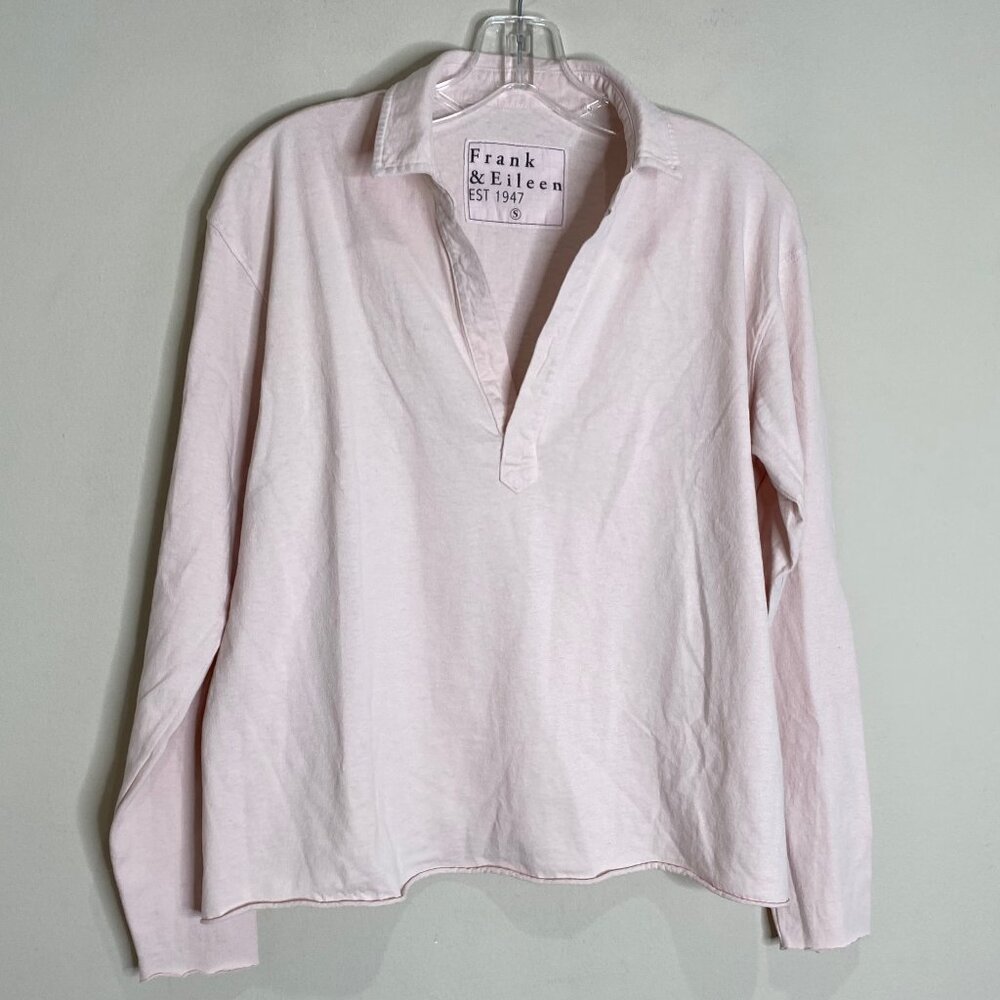 Frank & Eileen Pink Patrick Collared Jersey Shirt… - image 2